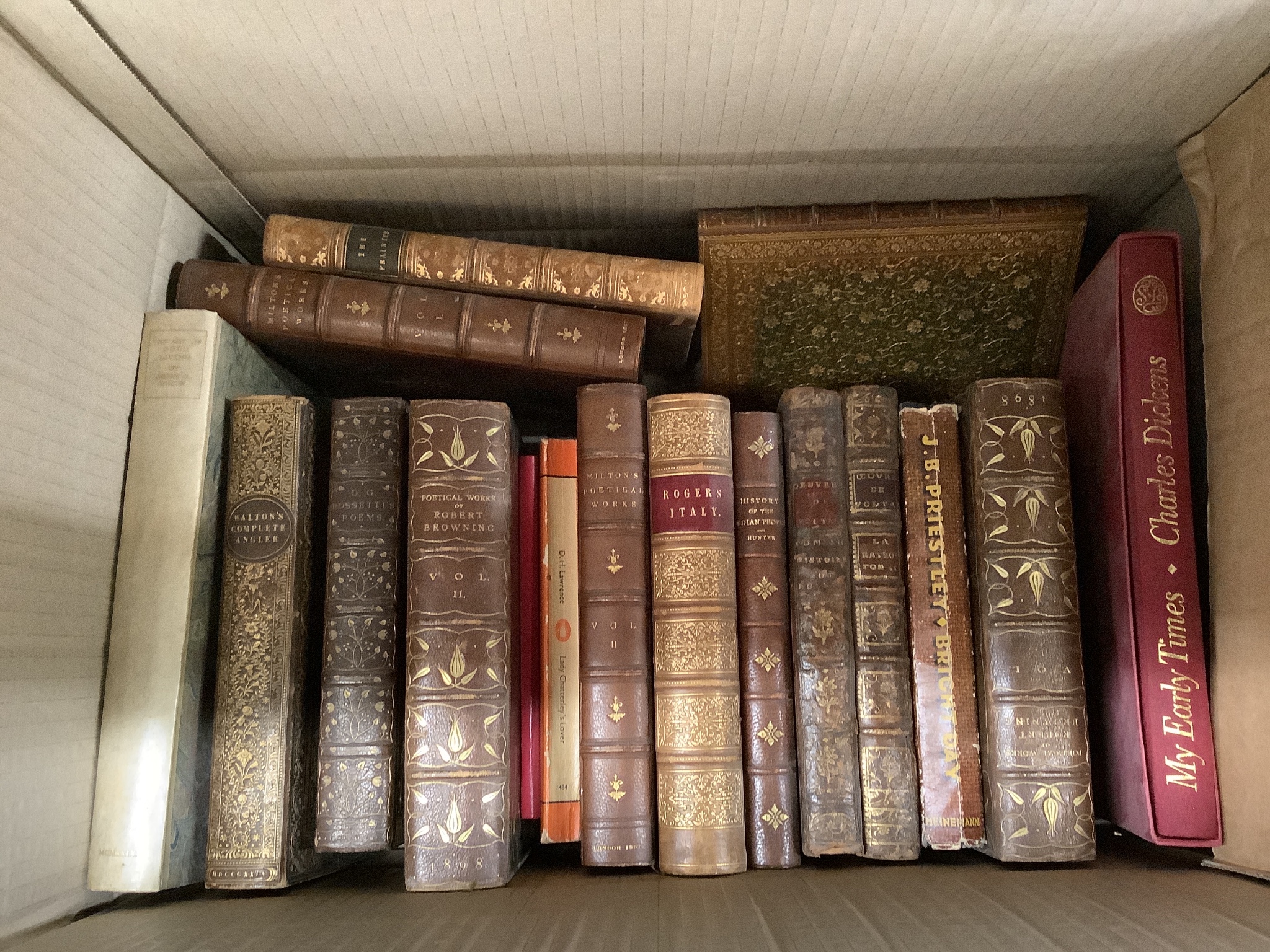 Six boxes of assorted books, reference, local history, etc.